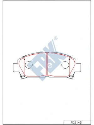 Brake Pad Set, disc brake (FD2145)