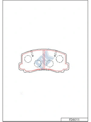 Brake Pad Set, disc brake (FD6011)