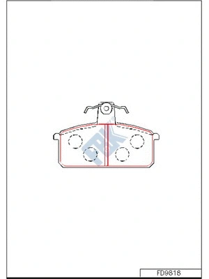 Brake Pad Set, disc brake (FD9818)