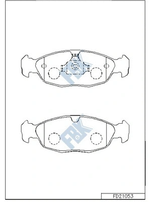 Brake Pad Set, disc brake (FD21053)