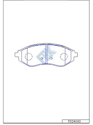 Brake Pad Set, disc brake (FD24000)