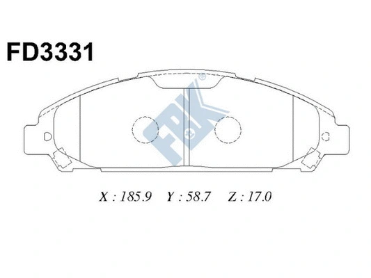 Brake Pad Set, disc brake (FD3331)