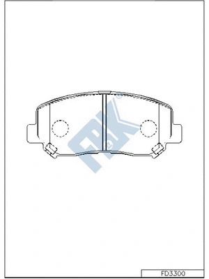 Brake Pad Set, disc brake (FD3300)