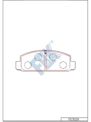 Brake Pad Set, disc brake (FD3026)
