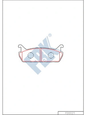 Brake Pad Set, disc brake (FD0021)