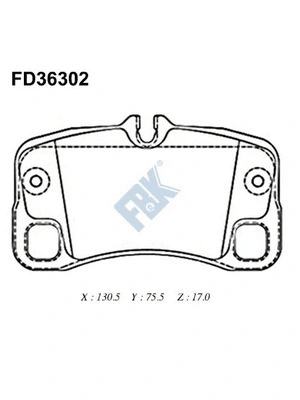 Brake Pad Set, disc brake (FD36302)