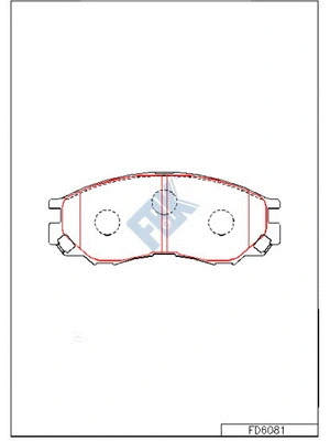 Brake Pad Set, disc brake (FD6081)