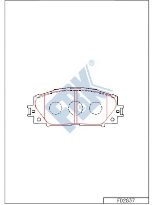 Brake Pad Set, disc brake (FD2837)