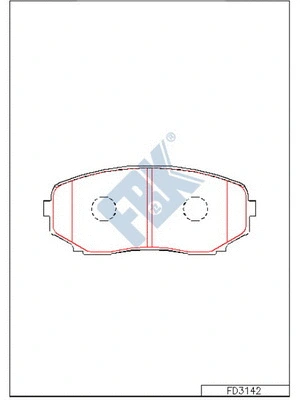 Brake Pad Set, disc brake (FD3142)