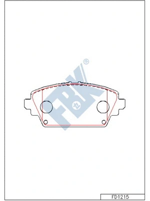 Brake Pad Set, disc brake (FD1215)