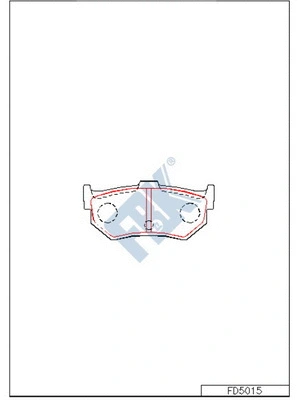Brake Pad Set, disc brake (FD5015)