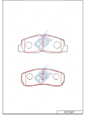 Brake Pad Set, disc brake (FD7047)