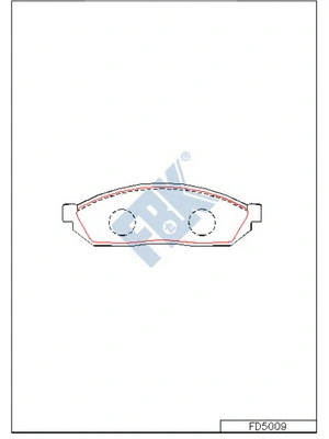 Brake Pad Set, disc brake (FD5009)