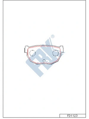 Brake Pad Set, disc brake (FD1123)