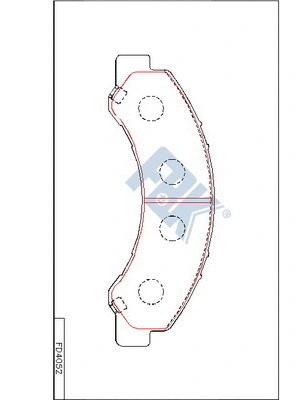 Brake Pad Set, disc brake (FD4052)