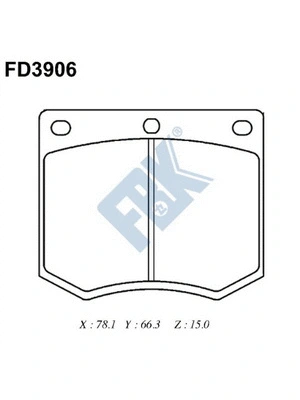 Brake Pad Set, disc brake (FD3906)