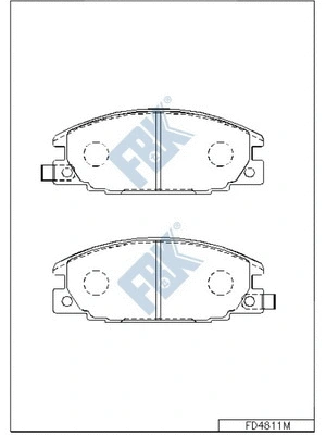 Brake Pad Set, disc brake (FD4811M)
