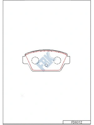 Brake Pad Set, disc brake (FD6012)