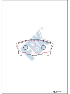 Brake Pad Set, disc brake (FD0026)