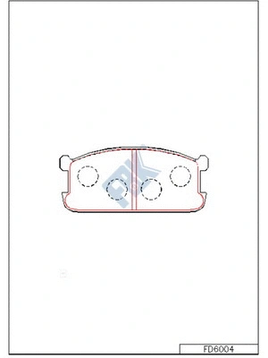 Brake Pad Set, disc brake (FD6004)