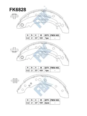 Brake Shoe Set (FK6828)