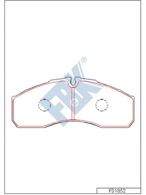 Brake Pad Set, disc brake (FD1852)