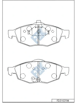 Brake Pad Set, disc brake (FD31031M)