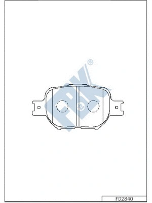 Brake Pad Set, disc brake (FD2840)