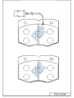 Brake Pad Set, disc brake (FD21025M)