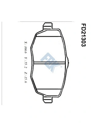 Brake Pad Set, disc brake (FD21303)