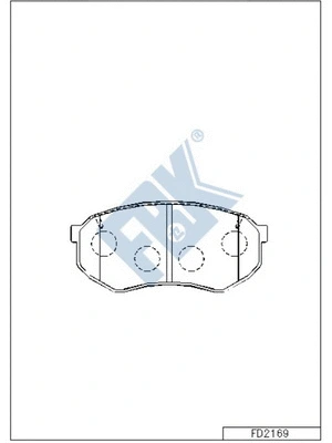 Brake Pad Set, disc brake (FD2169)