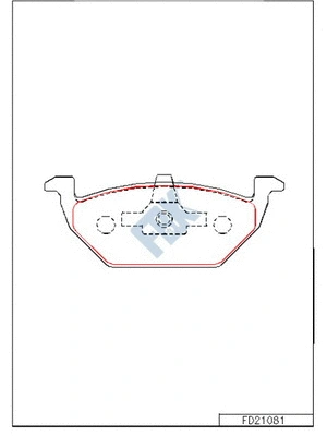Brake Pad Set, disc brake (FD21081)