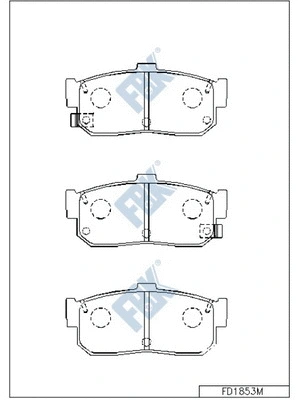 Brake Pad Set, disc brake (FD1853M)