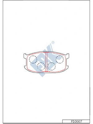 Brake Pad Set, disc brake (FD3007)