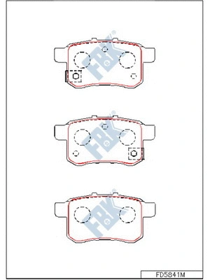 Brake Pad Set, disc brake (FD5841M)