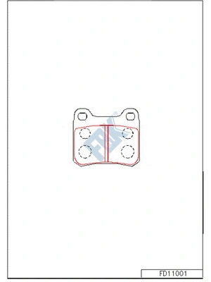 Brake Pad Set, disc brake (FD11001)