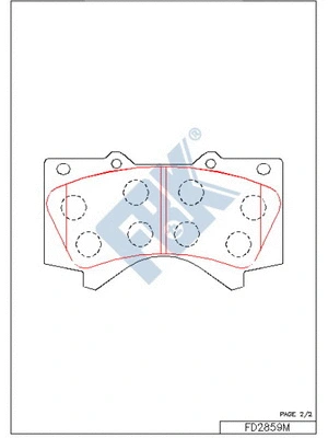 Brake Pad Set, disc brake (FD2859M)