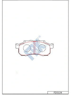 Brake Pad Set, disc brake (FD5034)