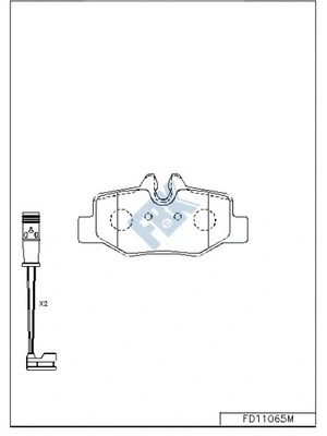Brake Pad Set, disc brake (FD11065M)