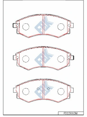 Brake Pad Set, disc brake (FD23003M)