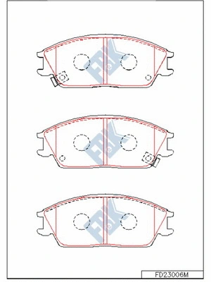 Brake Pad Set, disc brake (FD23006M)