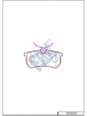 Brake Pad Set, disc brake (FD3876)