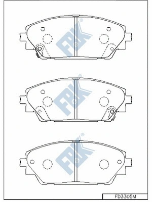 Brake Pad Set, disc brake (FD3305M)