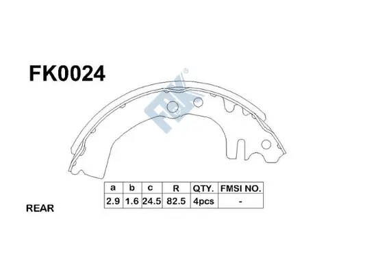 Brake Shoe Set (FK0024)