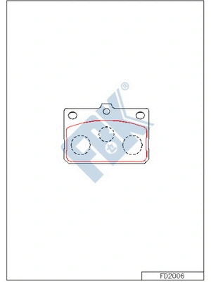 Brake Pad Set, disc brake (FD2006)