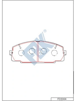 Brake Pad Set, disc brake (FD2064)