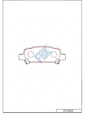 Brake Pad Set, disc brake (FD7803)