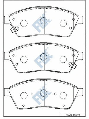 Brake Pad Set, disc brake (FD35300M)