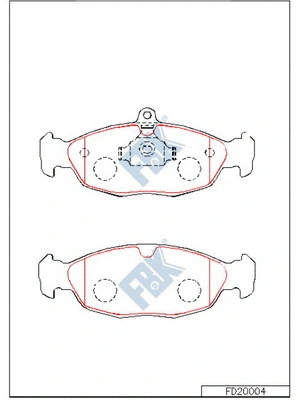 Brake Pad Set, disc brake (FD20004)