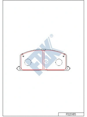 Brake Pad Set, disc brake (FD2085)